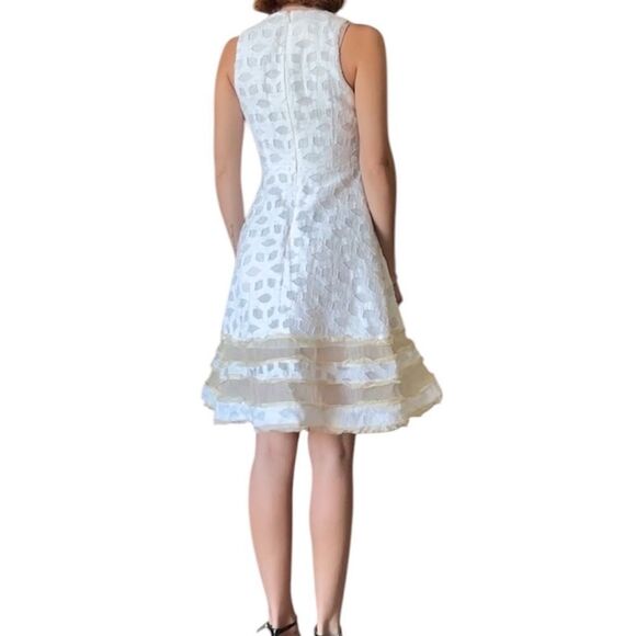Jonathan Simkhai Midi White Dress Sleeveless Twill Size 2 - Picture 4 of 10